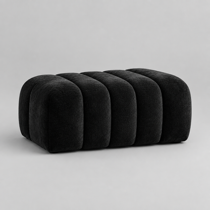 Black channelled stool