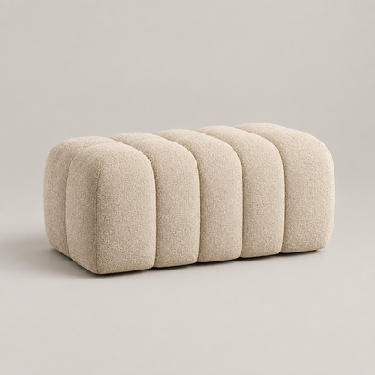 Ivory channelled stool