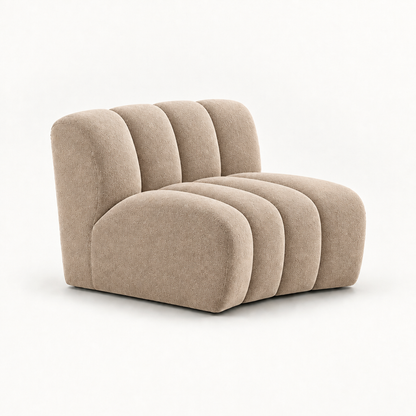 Nude Sienna armless lounge chair